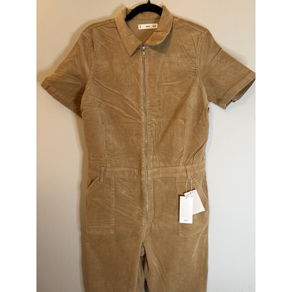NWT Mango Corduroy Jumpsuit with Zip Tan Sz XXL $99 [jb] - Picture 13 of 16